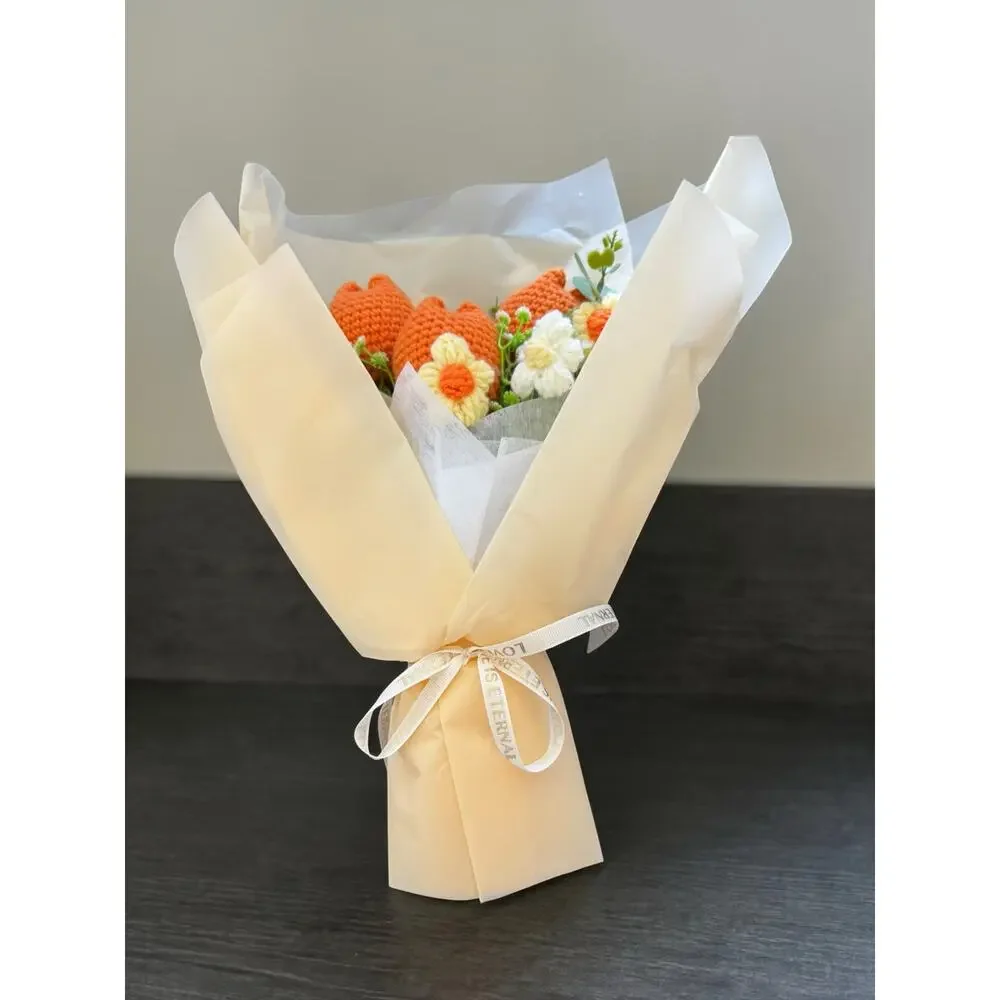 Crochet Tulip Bouquet | Forever Flower Gift